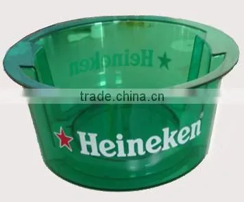 wine ice bucket 5L plastic ice bucket /smirnoff plastic ice bucket