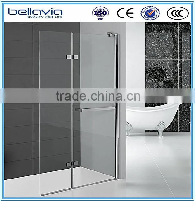 Bathroom 6mm clear glass ,Pivot folding doors shower door enclosure,glass shower screen