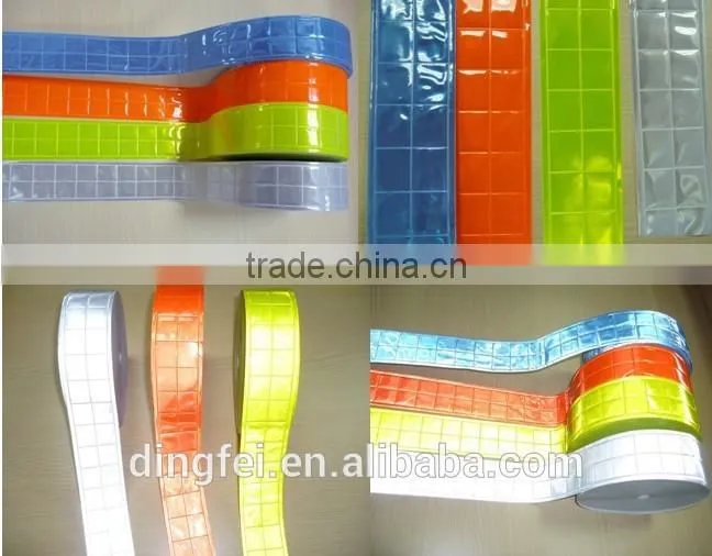Hi Viz pvc reflective warning tape for safety workwear