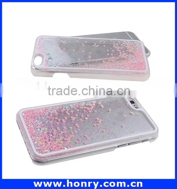 New design moving glitter case for iphone 6 with great price