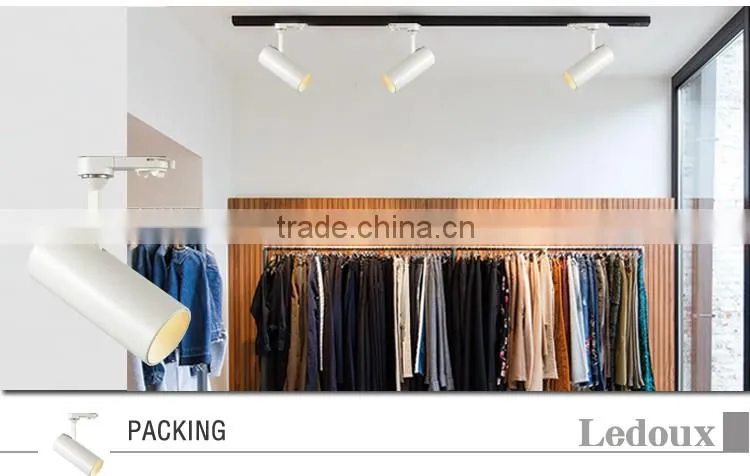 SAA dimmable led track light gold white and balck inner ring optional