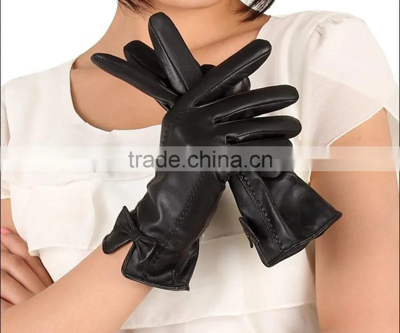 New ladies touch screen thin leather gloves for Iphone,Ipad