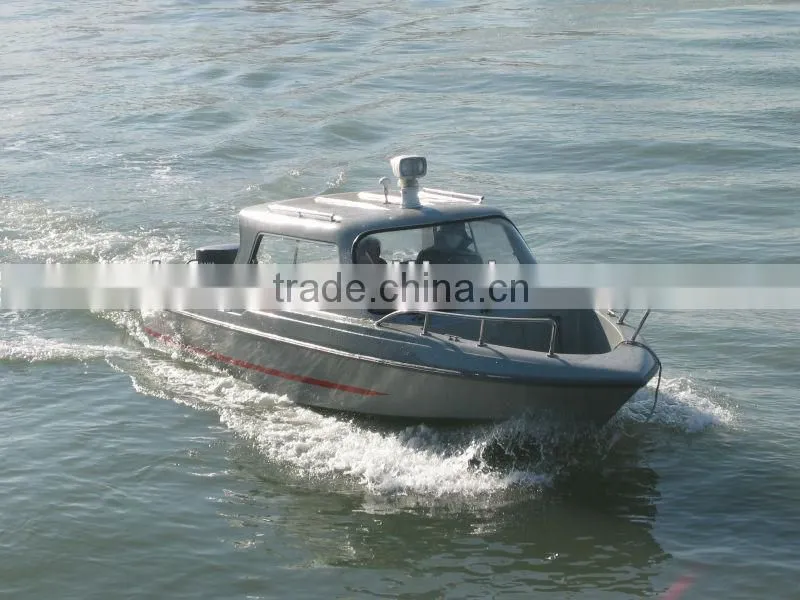 6m best frp police patrol boat with cabin