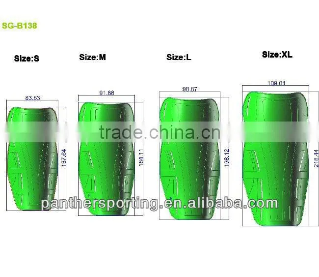 Professional Soccer Plastic Shin Guards, Black Shin Guard