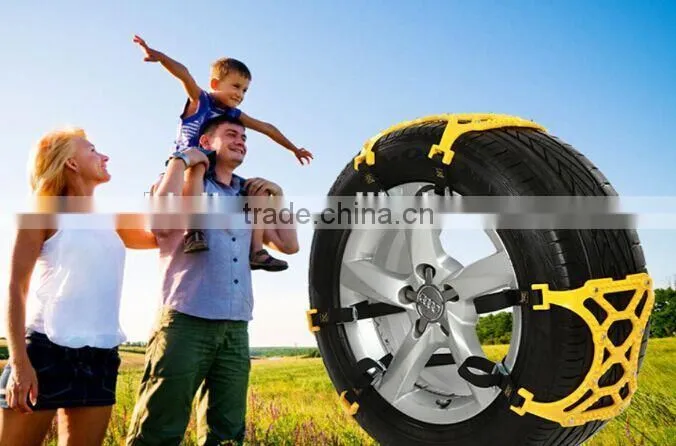 2015 new TPU emergency snow tyre chain, antiskid tyre chain