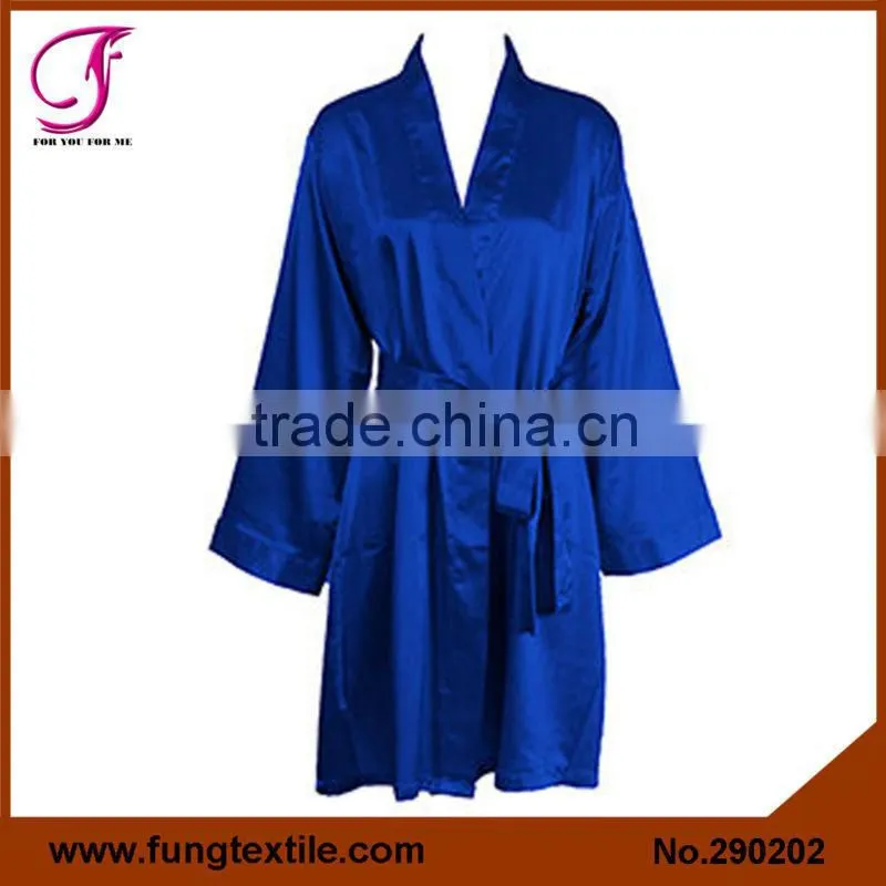 2902 Wedding Rhinestone Bride Robe silky satin bride bridesmaid robe gown