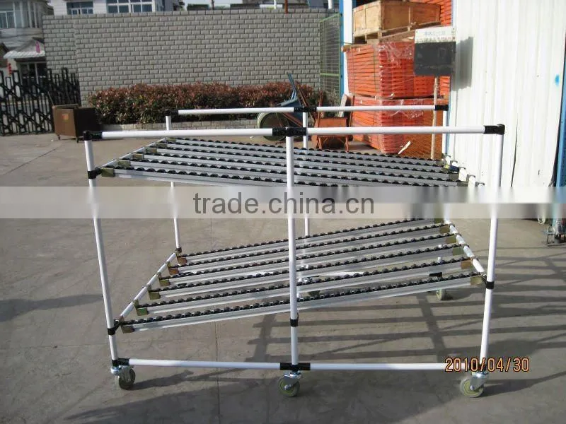 pipe material storage shelf