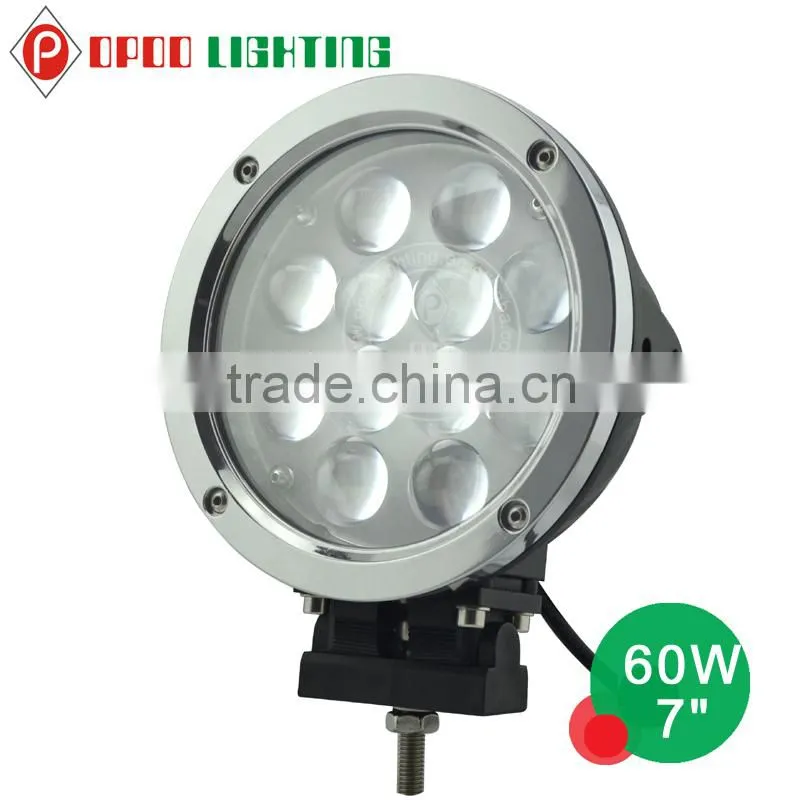Factory wholesale 12V 7'' 60w work led lights for truck