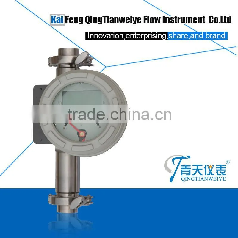 Metal tube Rotameter for liquid and gas