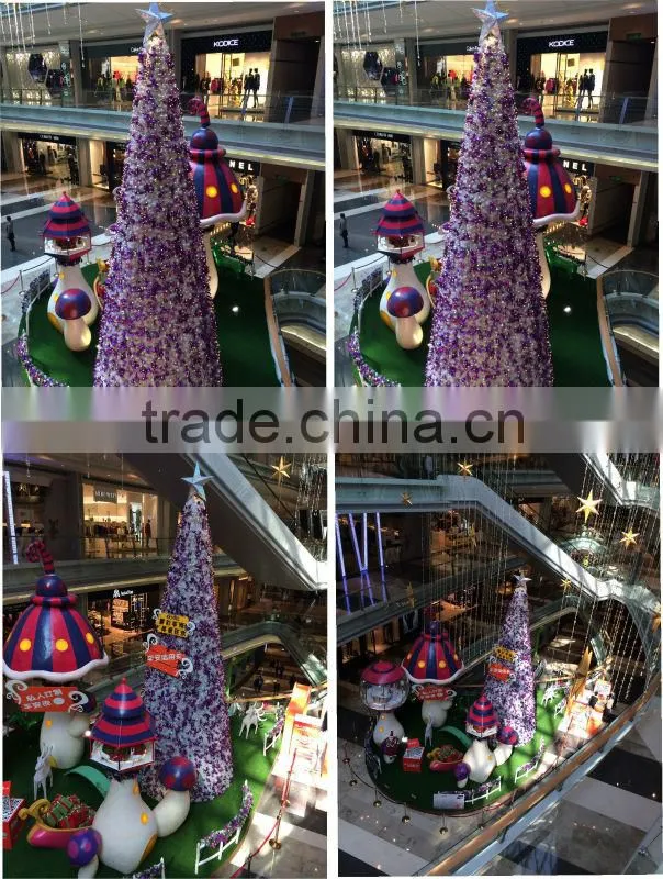 hotel decoration New luxurious giant christmas tree