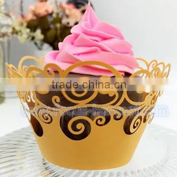 A17 Laser cut cupcake wrapper, paper cupcake wraps muffin cup medium size famous cupcake cake decoration item