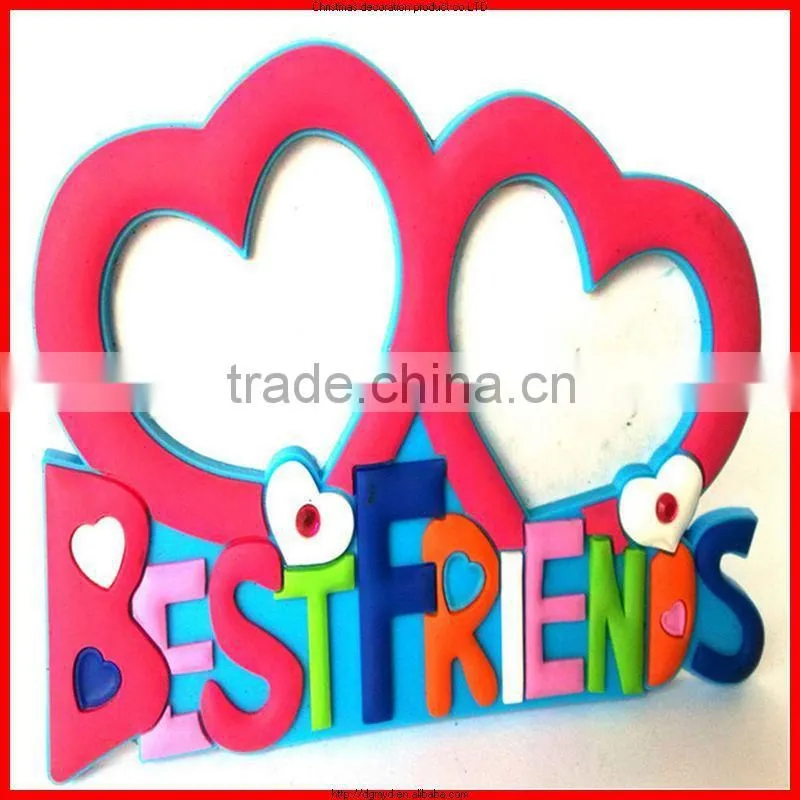 family essential decoration,chinese high quality pvc photo frame for souvenir