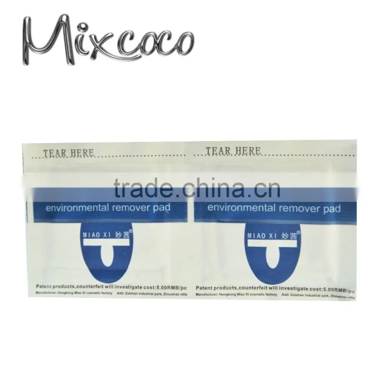 OEM Plastics lid package Nail Art Polish Remover Wet Wipes for ladies