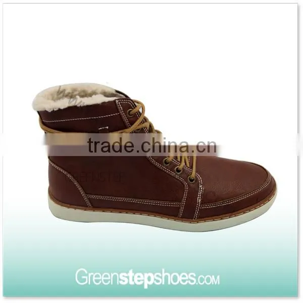 men fur lining winter boots
