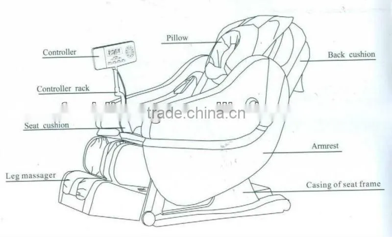 3D zero gravity vending massager cushion SK-A02