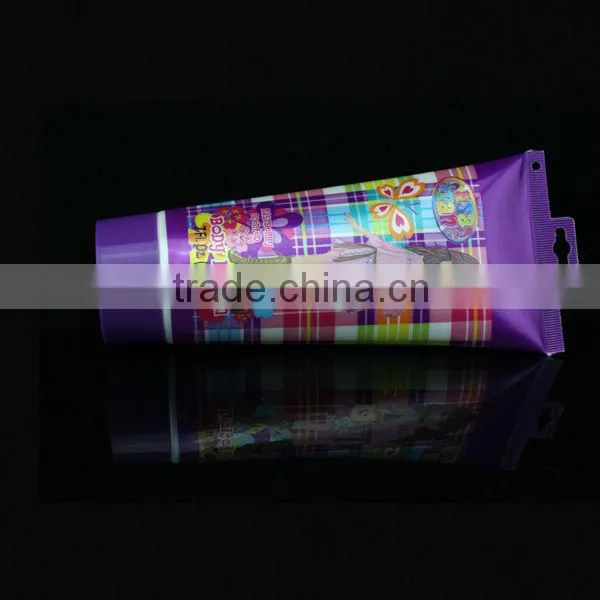 200ml hanging beauty girl cosmetic plastic tube for body lotioin