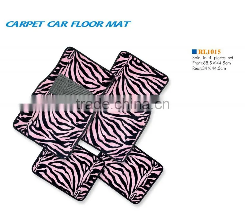 Carpet car floor mat,car mat with pvc, non slip universal car mats