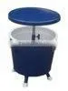 outdoor vintage metal cooler table for picnic