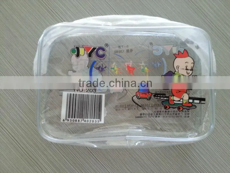 printing clear pvc zipper bag