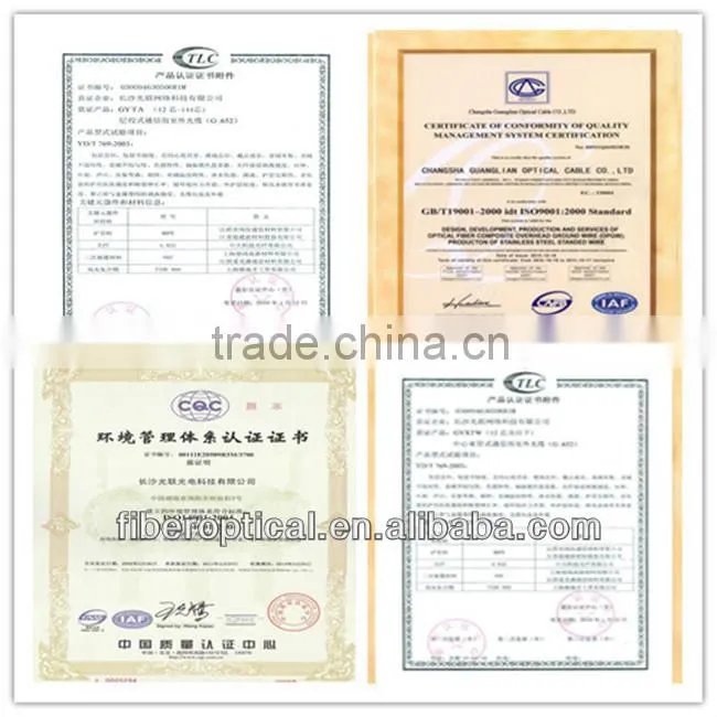 Ftth cable network multi mode fiber optic cable for duct