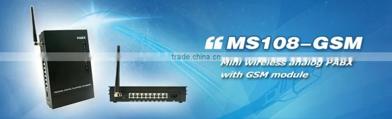 8 channels 1 SIM card GSM wireless PABX PBX MS108-GSM