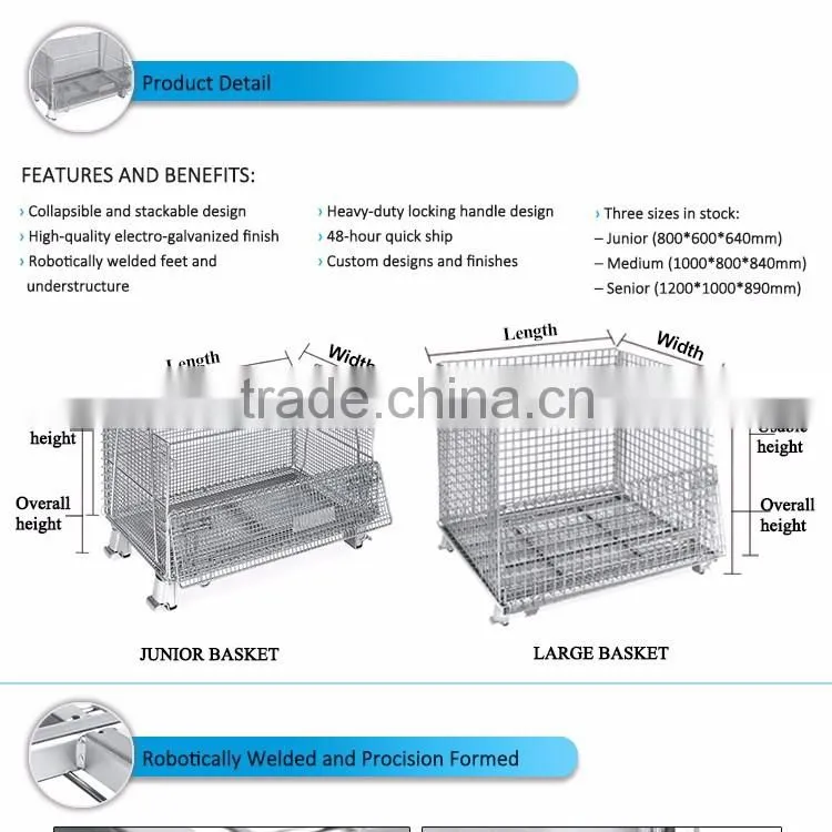 storage metal cage / metal breeding cage / pallet cages for sale