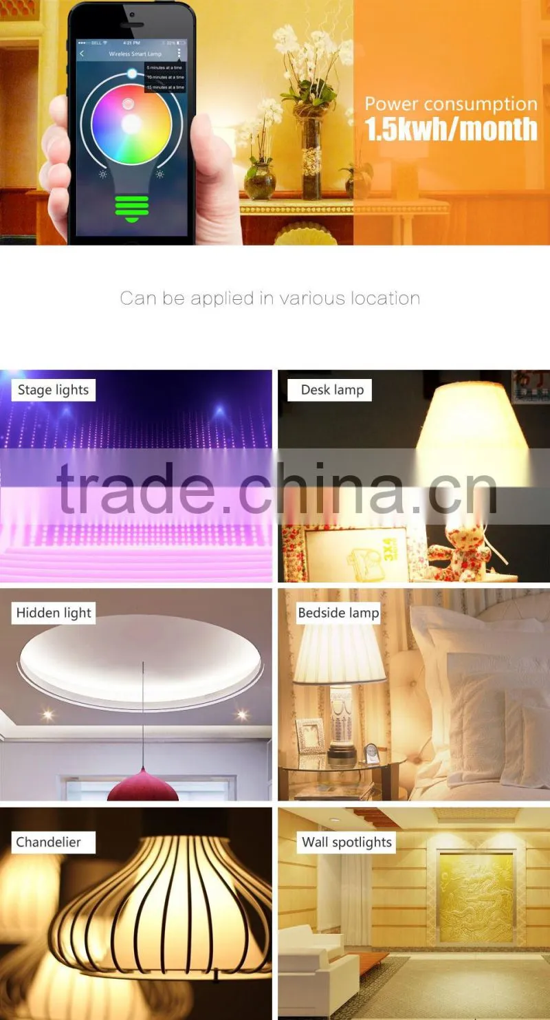 new flux wifi controlled android wifi lamp e27 holder