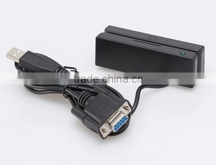 Multi-port 3 tracks magnetic stripe mini msr for hotel time attendance POS GPS tracking system