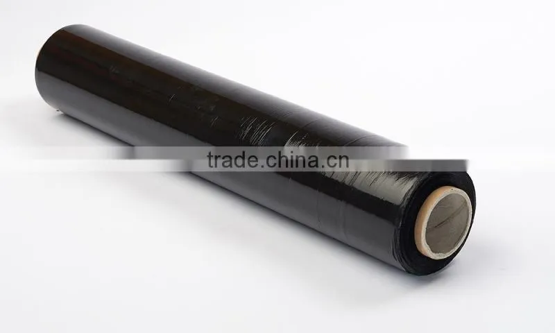 Factory direct high quality stretch plastic wrap black hand stretch wrap film