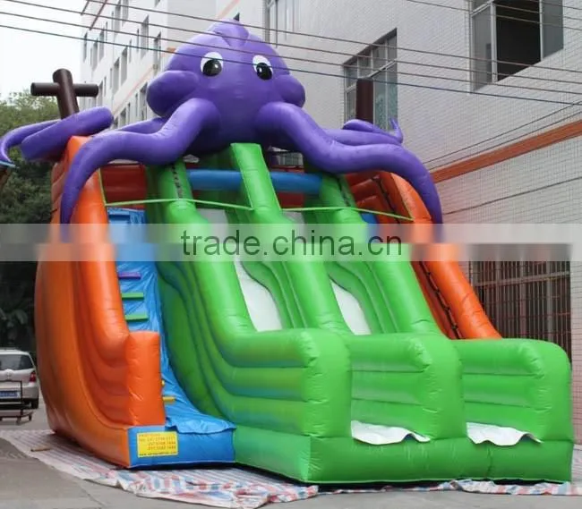 Best quality giant inflatable octopus commercial inflatable slide giant adult inflatable slide