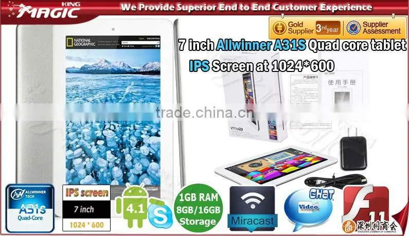 Nice 7" android 4.1 quad core camera onda mid tablet pc