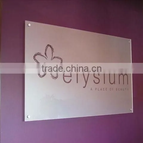 high quality wall mounted acrylic signs