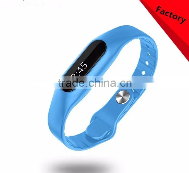 LCD smart watch, E6 silicone watch band sports wristband lcd smart watch