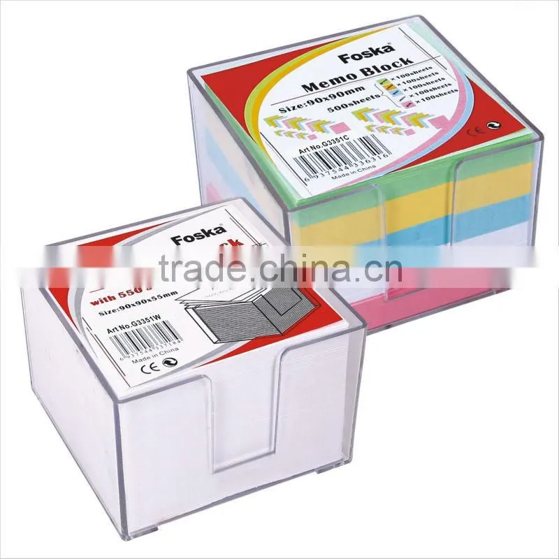 Good Quality White/Color SrickyMemo Notes/Pad/Block