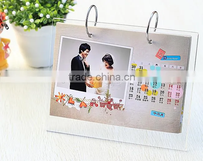 cheap and fine gift acrylic calendar 2016