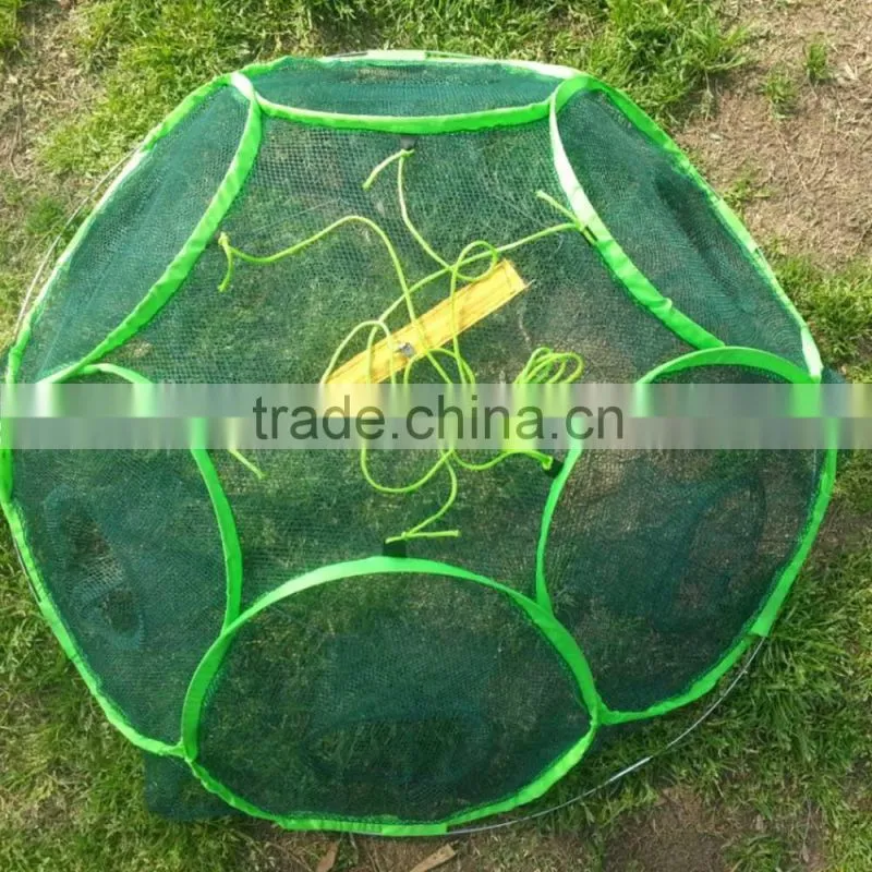 83 * 83cm 6 Holes Large Automatic Foldable Fishing Net Trap Shrimp Cage