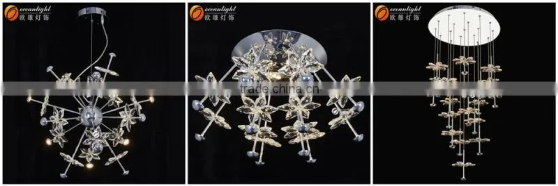 2016 modern chandelier,led chandelier lights OM88565-10 Cognac