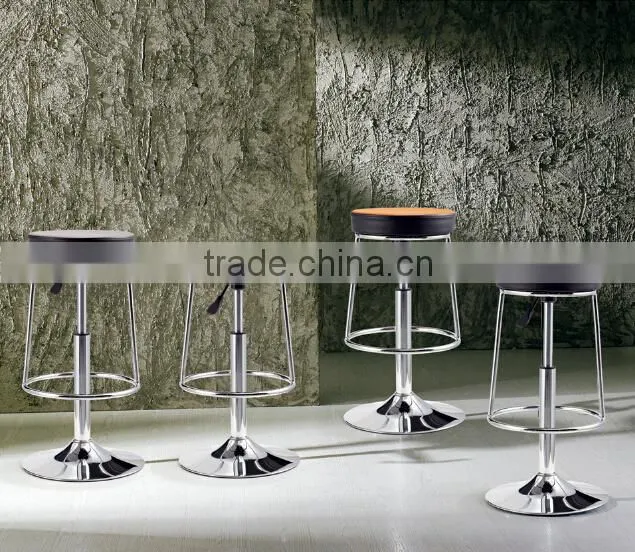 2015 New contemporary design bar stools with comfortable round seat