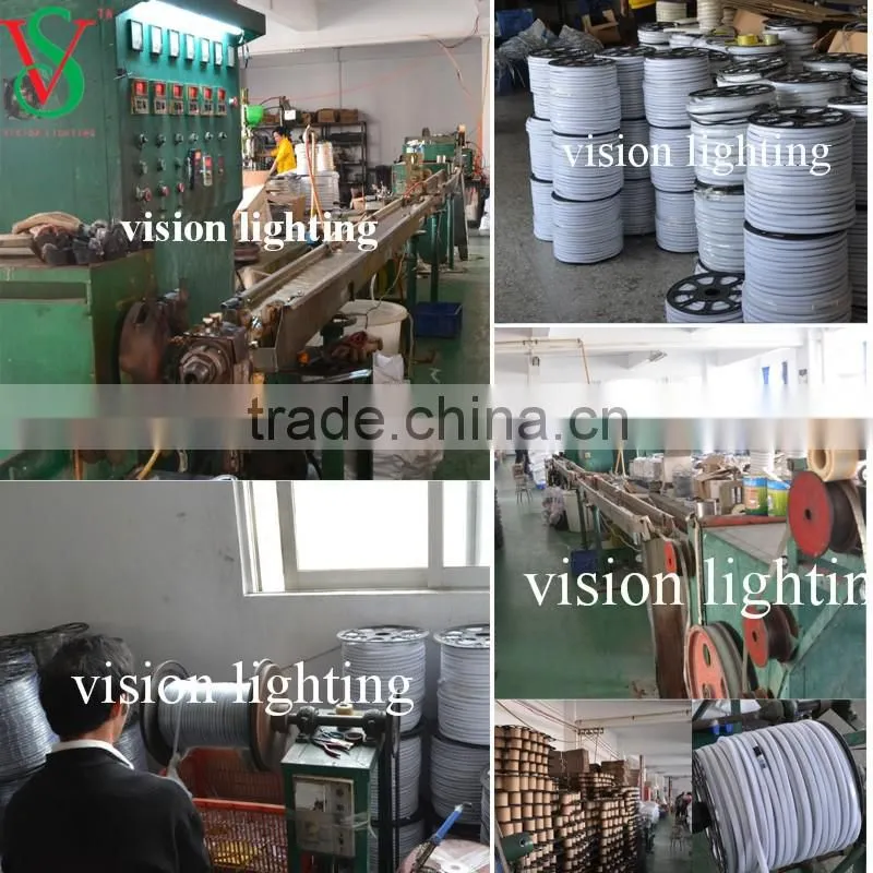 Clear pvc tube color changing led thin rope light