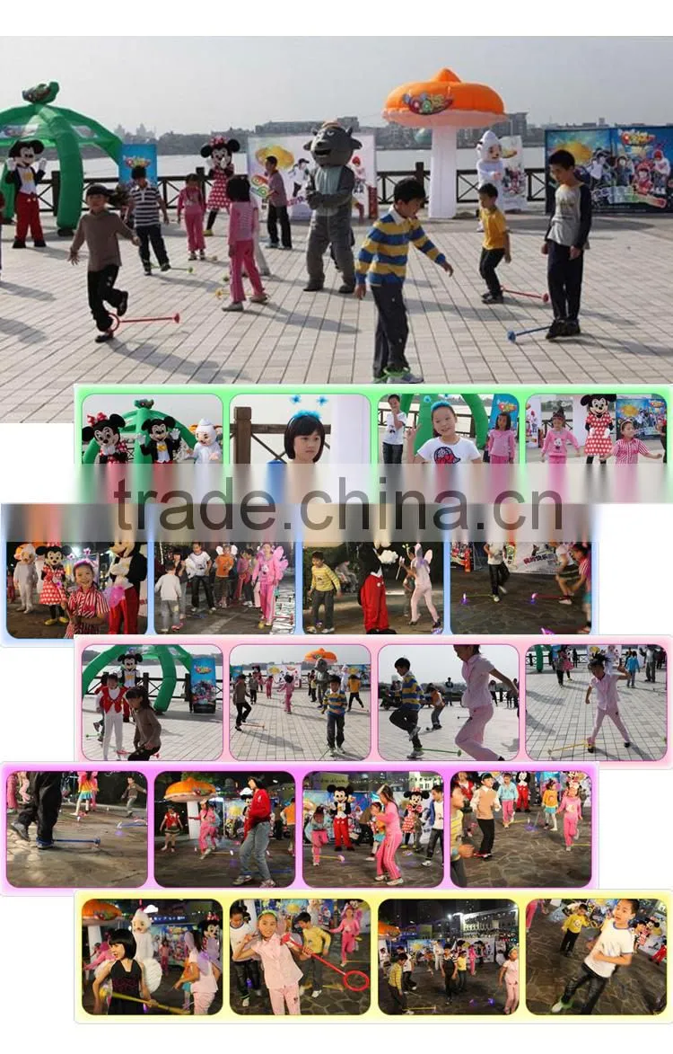 2015 the newest style flash fitness equipment jumping music and Child fitness bouncing ball
