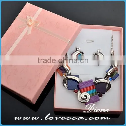 Africa bridal wedding gift jewelry elegant fashion flower necklace jewelry sets