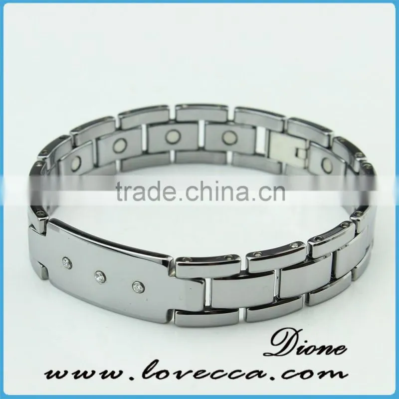 Black tungsten fashion jewelry health blood circulation bracelet for sale