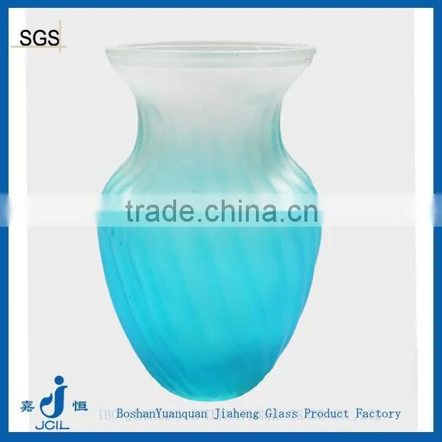 Frosted homeware glass vase flower