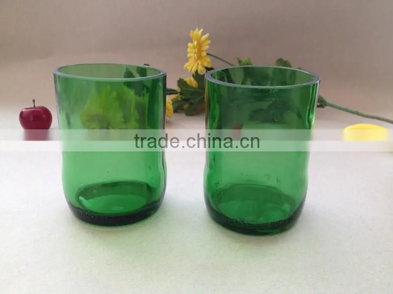 Zibo glasslucky hotsale painted cutted glass vase wholesale glass vases for decoration