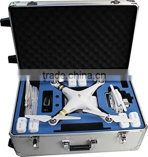 Aluminum DJI Phantom 2 3 Professional Advanced Standrad 4k Vision+ Travel Case Quadcopter Drones Rolling Travel Trolley