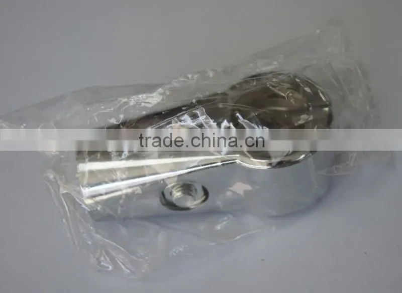 Chrome Metal 25mm Diameter Round Pipe Joint 4-Way