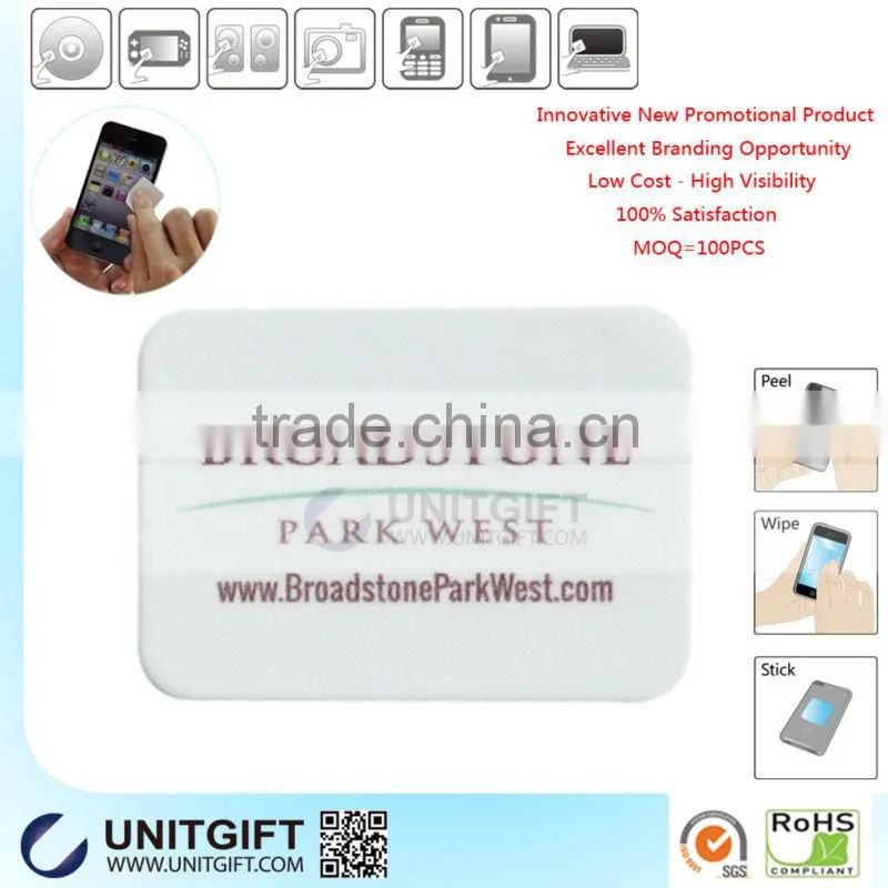 Microfiber sticky gel mobile 3d screen cleaner