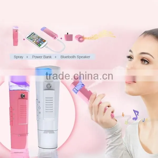 Factory price mobile power bank charger mini spray waterproof bluetooth speaker