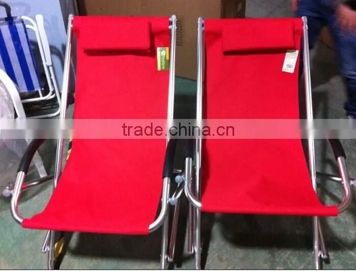 Aluminum frame folding beach chair