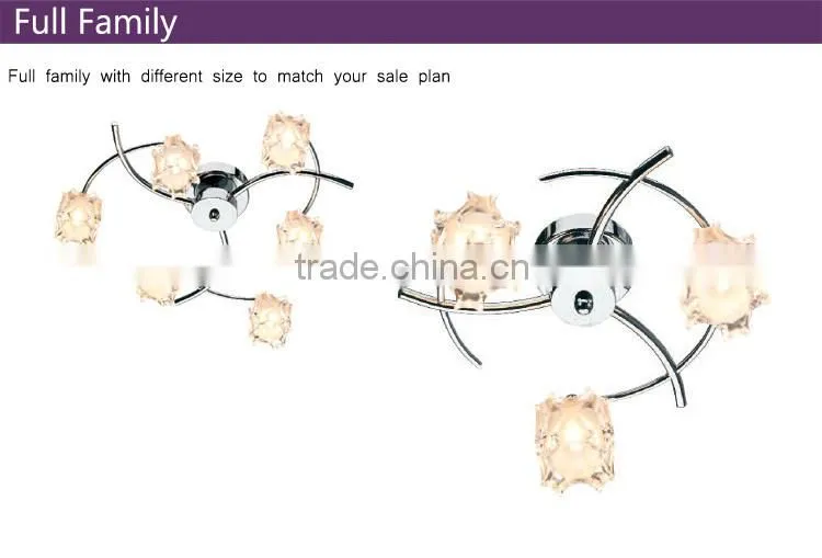 light fixture with glass shade E14 modern ceiling lighting